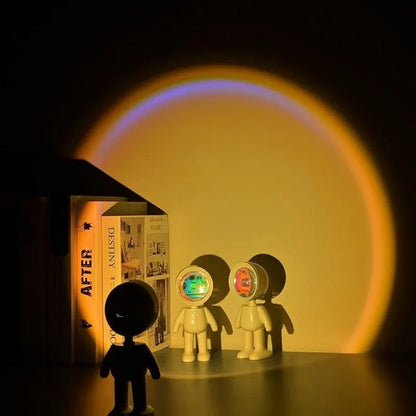 360° Rotation Astronaut Sunset Lamp (Rechargeable)
