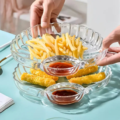 Transparent Acrylic Snack Plate For Long Lasting