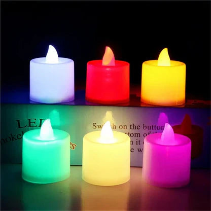 2Pcs LED Mood Lighting Candle Set
