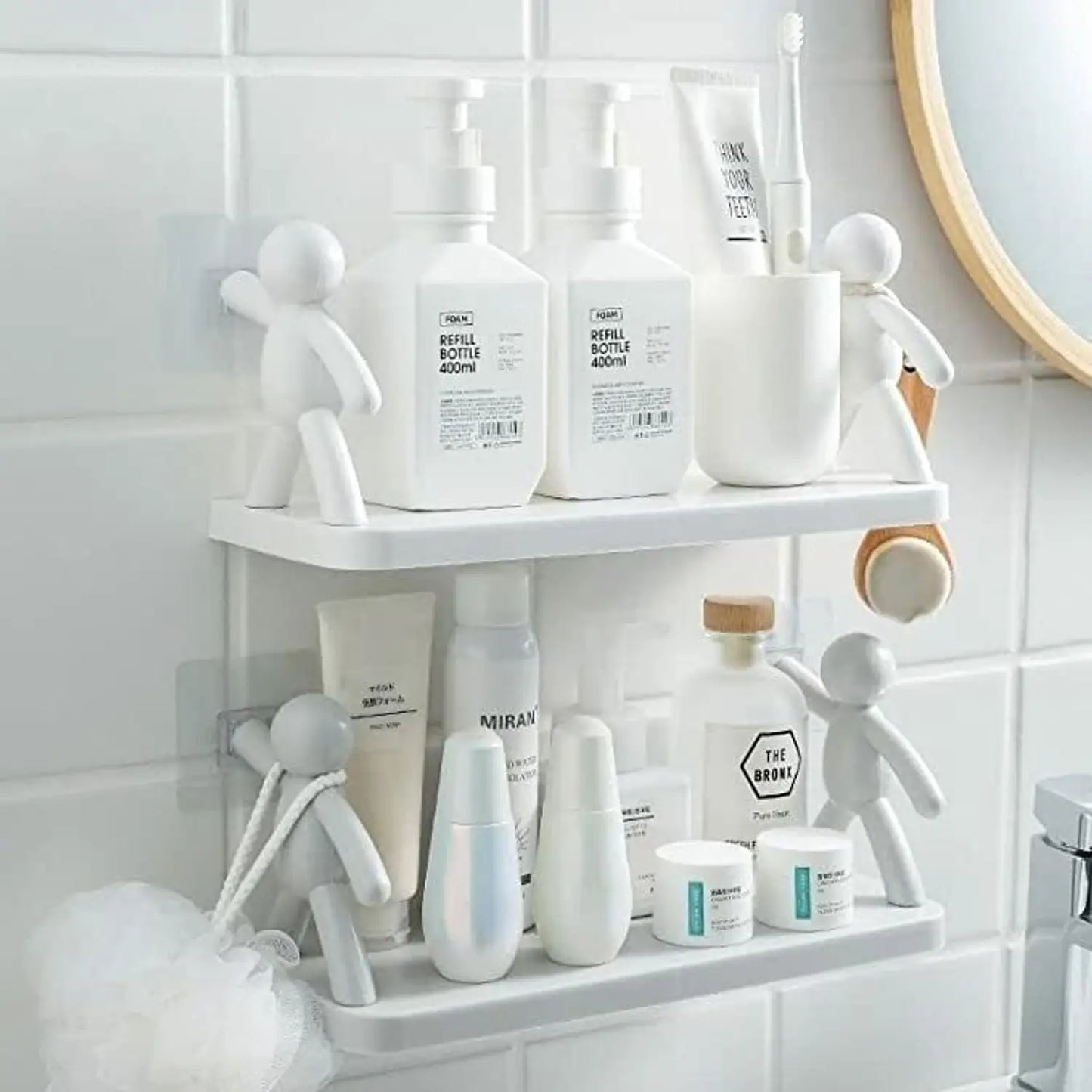 Wall Storage Rack for Kitchen Accessories and Bathroom Items