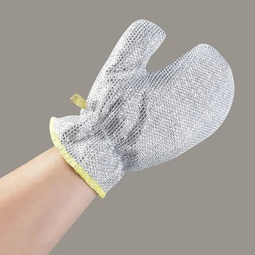 5 Pcs Reuseable Steel Wire Dishwashing Glove
